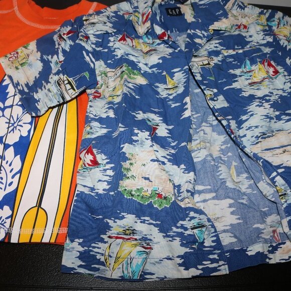 Boys size 3T-5T lot of 6 cute shirts tank top summer fun casual wear